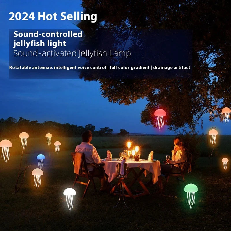 Enchanting Jellyfish Mood Lamp - Portable LED Night Light for Bedside & Desk Decor