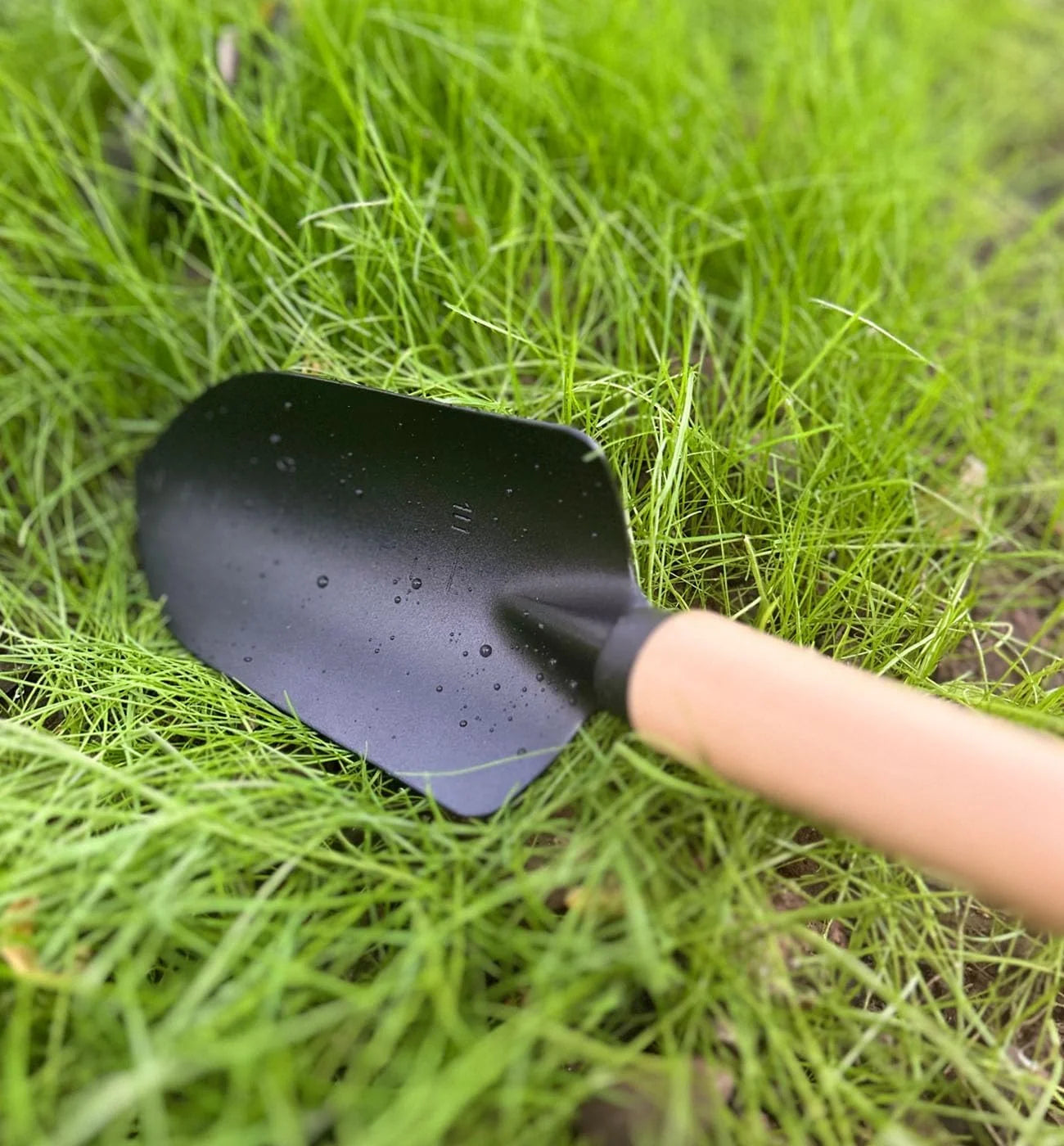 Minimalist Gardening Tool Set with Wooden Handles - 3-Piece Set Including Narrow Trowel, Wide Trowel, and Garden Rake for Succulent Transplanting