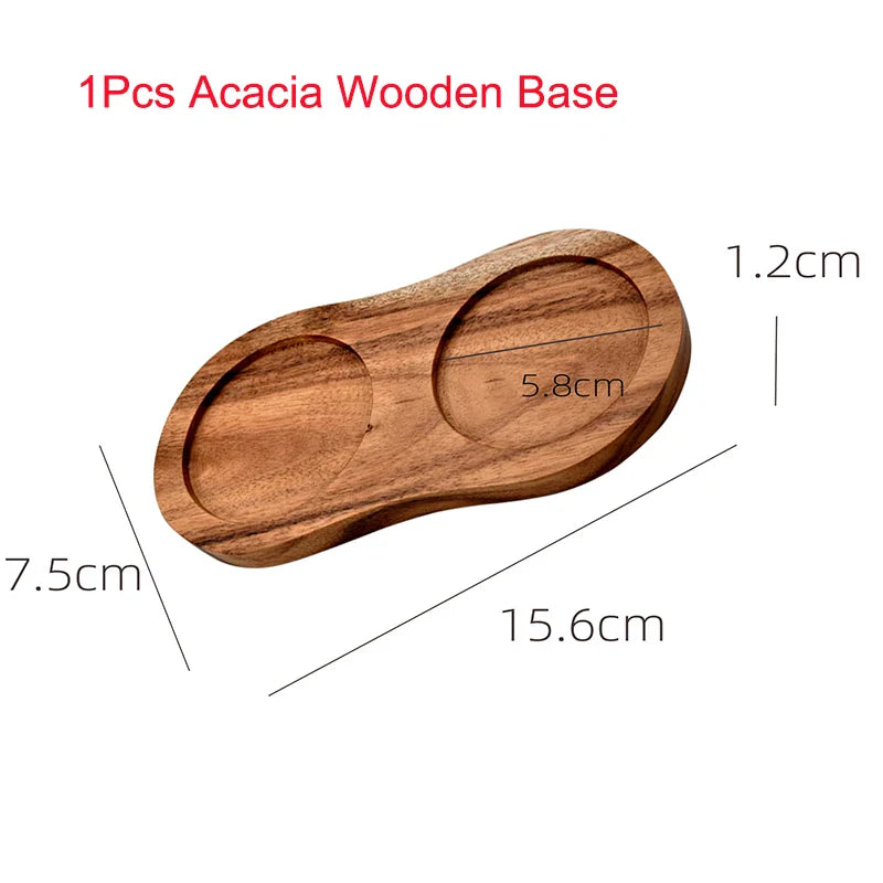 Premium Acacia Wood Salt and Pepper Grinder Set with Adjustable Ceramic Mill - Essential Kitchen Cooking Tools