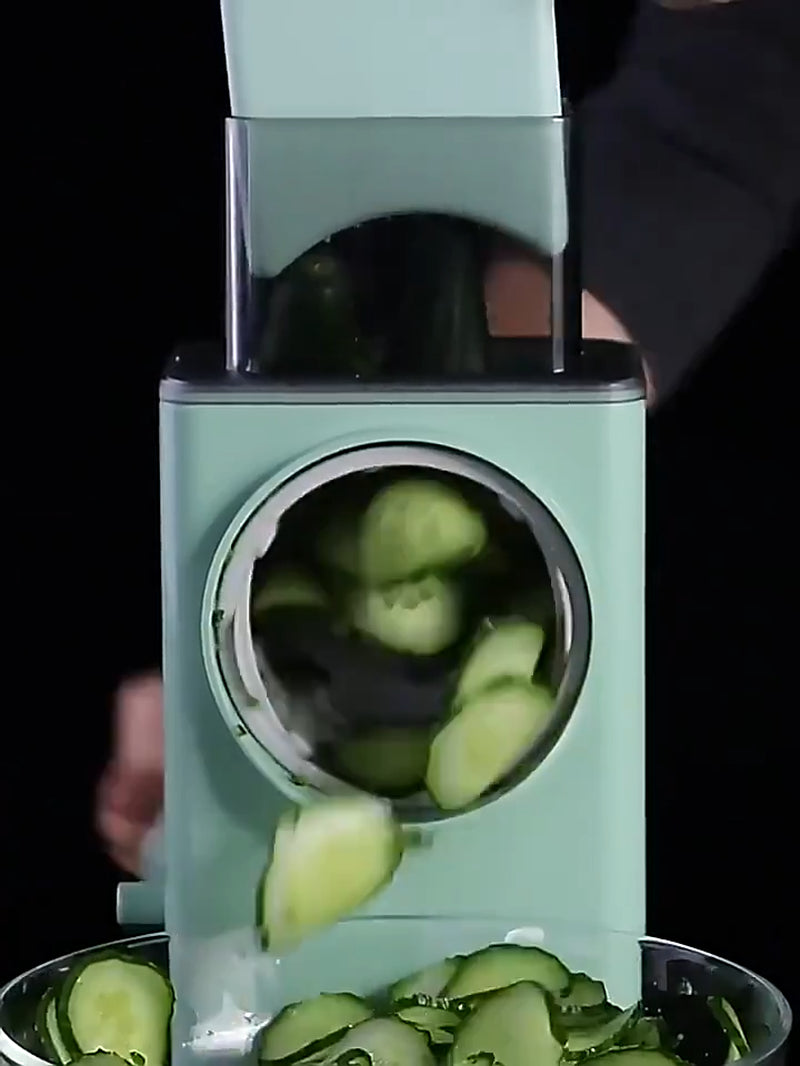 Professional Rotary Cheese Grater and Vegetable Slicer for Fruits, Cookies, Oreos, and Nuts