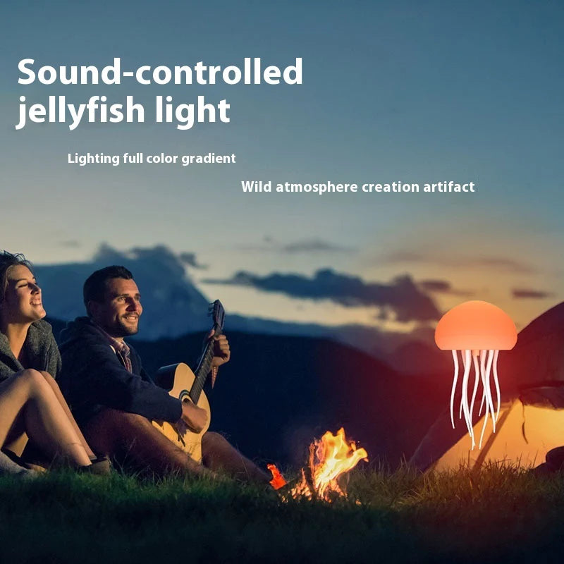 Enchanting Jellyfish Mood Lamp - Portable LED Night Light for Bedside & Desk Decor