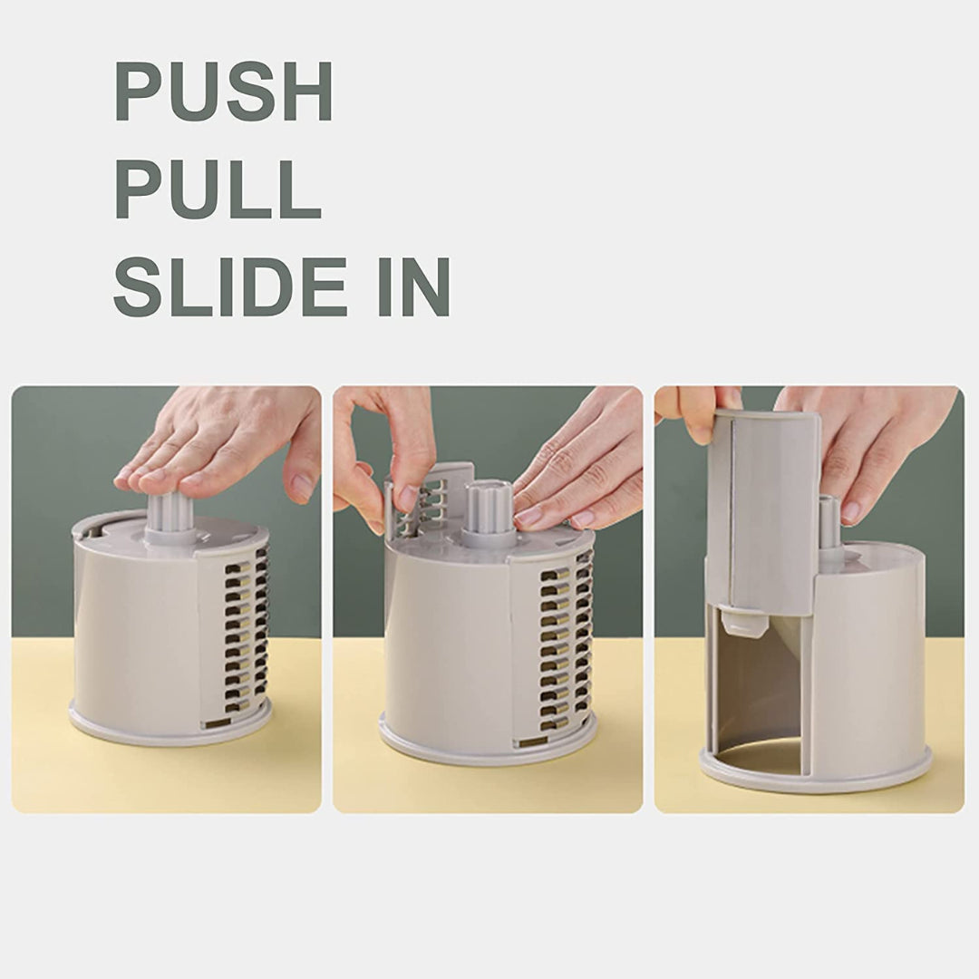 Professional Rotary Cheese Grater and Vegetable Slicer for Fruits, Cookies, Oreos, and Nuts